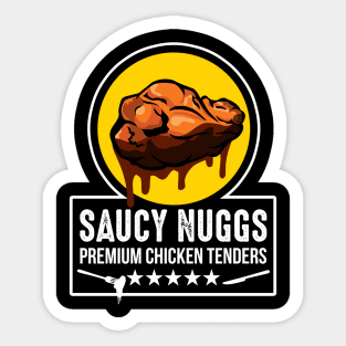 Saucy Nuggs Premium Chicken Tenders Sticker